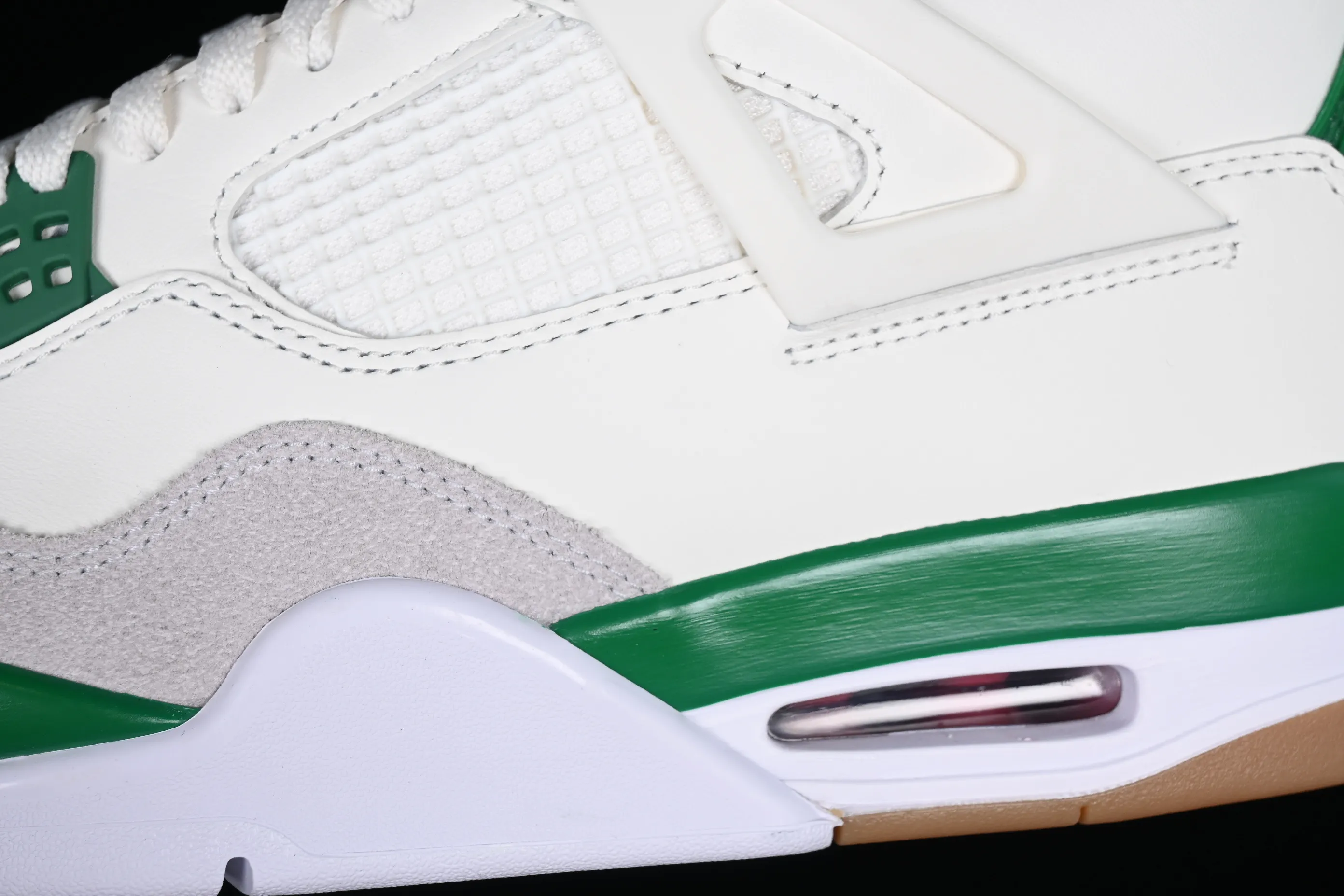 All categories Air Jordan Jordan series basketball shoes Air Jordan 4 LJR version Nk SB x Air Jordan 4 "Pine Green" AJ4 Joe 4 joint white green DR5415-103